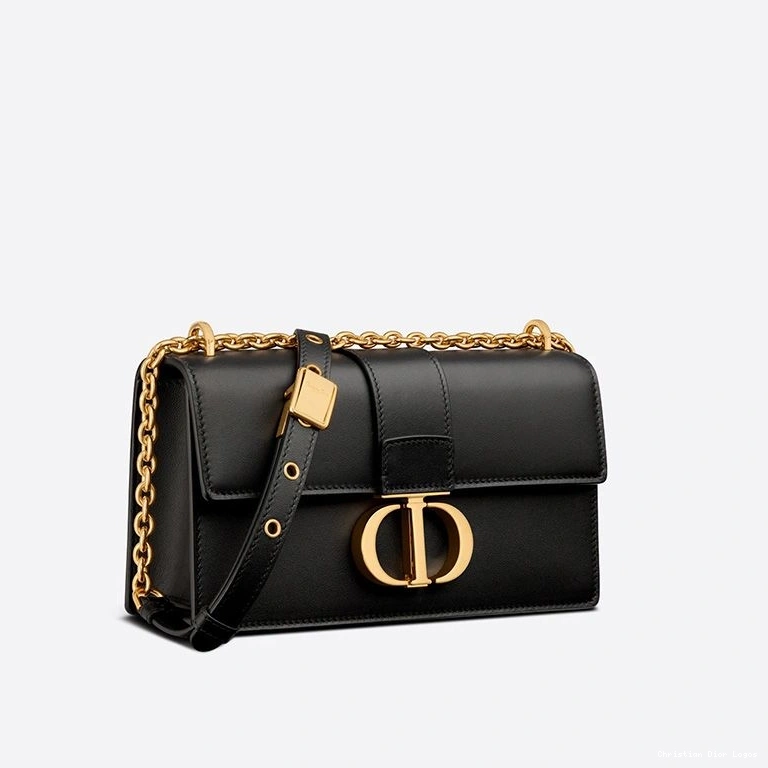 Cheap 30 Chain Dior Montaigne Black With Calfskin East-West Bag 0804 Luxury